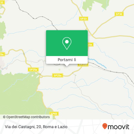 Mappa Via dei Castagni, 20