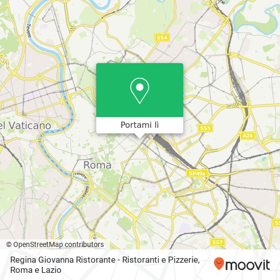 Mappa Regina Giovanna Ristorante - Ristoranti e Pizzerie