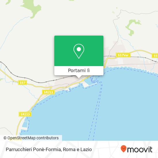 Mappa Parrucchieri Ponè-Formia