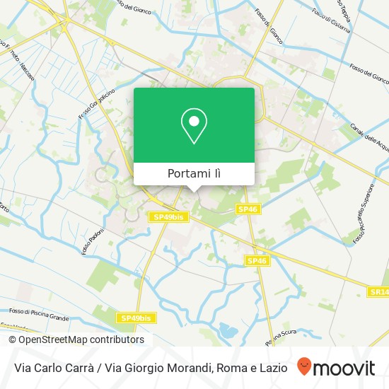 Mappa Via Carlo Carrà / Via Giorgio Morandi