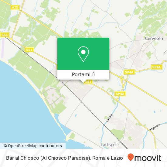 Mappa Bar al Chiosco (Al Chiosco Paradise)