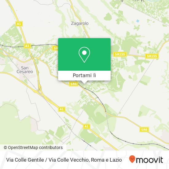 Mappa Via Colle Gentile / Via Colle Vecchio