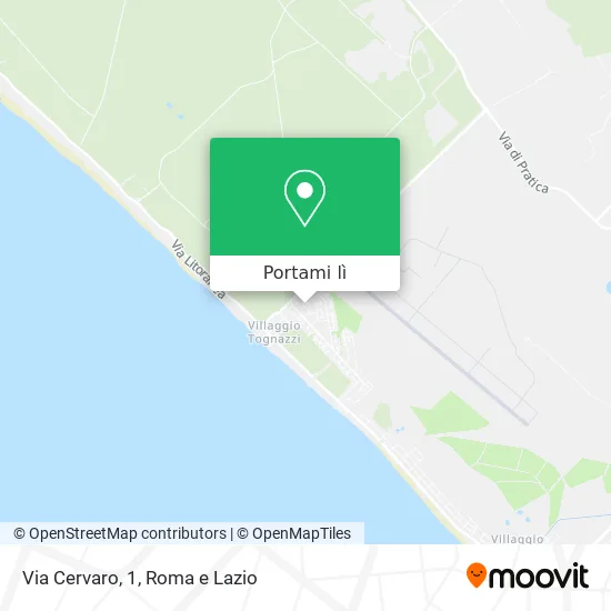 Mappa Via Cervaro, 1