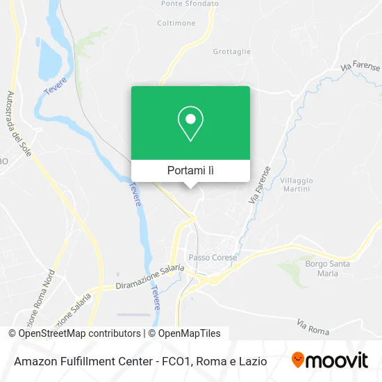 Mappa Amazon Fulfillment Center - FCO1