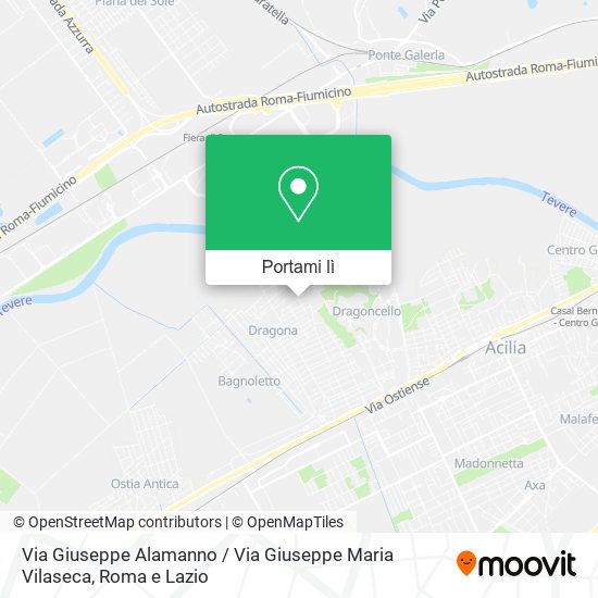 Mappa Via Giuseppe Alamanno / Via Giuseppe Maria Vilaseca