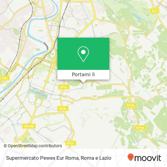 Mappa Supermercato Pewex Eur Roma