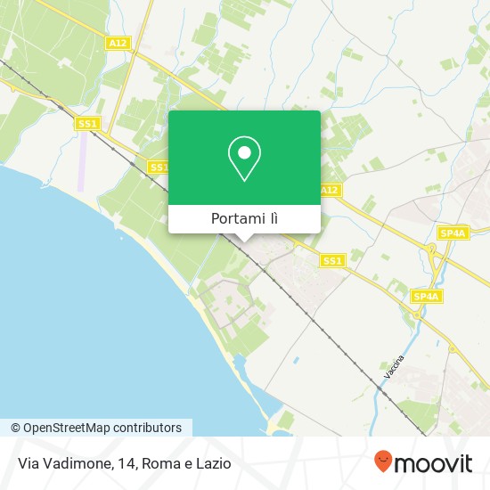 Mappa Via Vadimone, 14