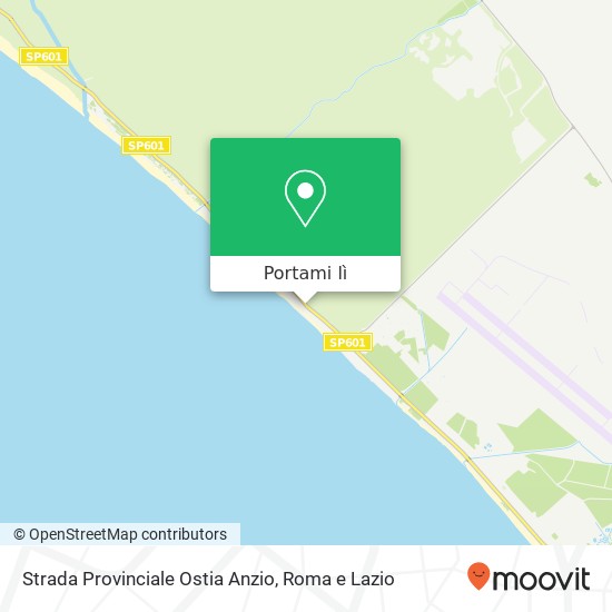 Mappa Strada Provinciale Ostia Anzio