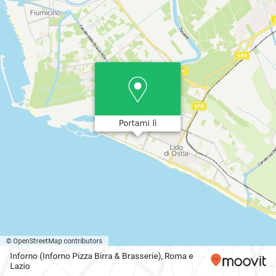 Mappa Inforno (Inforno Pizza Birra & Brasserie)