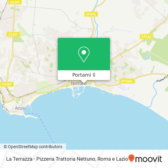 Mappa La Terrazza - Pizzeria Trattoria Nettuno