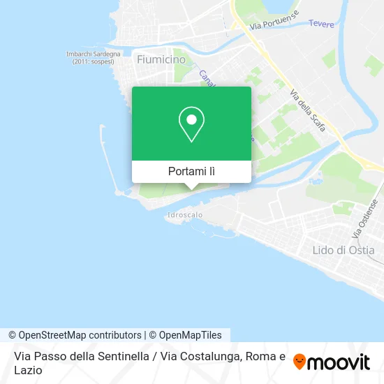 Mappa Via Passo della Sentinella / Via Costalunga