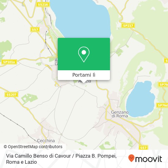 Mappa Via Camillo Benso di Cavour / Piazza B. Pompei