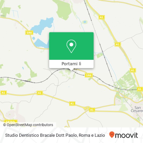 Mappa Studio Dentistico Bracale Dott Paolo