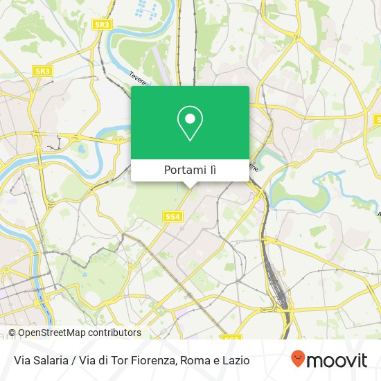 Mappa Via Salaria / Via di Tor Fiorenza