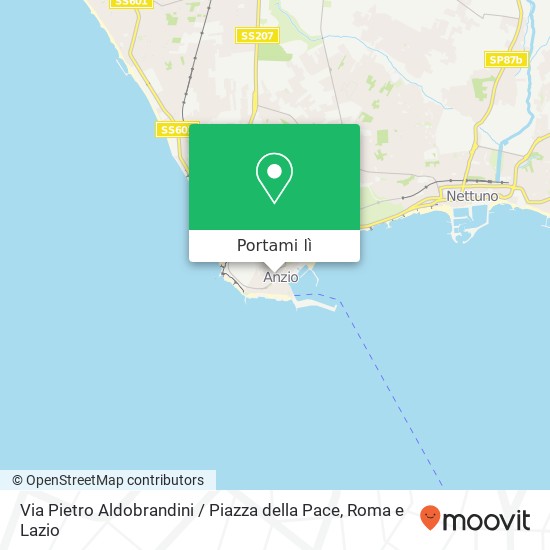 Mappa Via Pietro Aldobrandini / Piazza della Pace