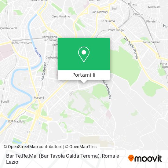 Mappa Bar Te.Re.Ma. (Bar Tavola Calda Terema)