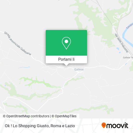 Mappa Ok ! Lo Shopping Giusto