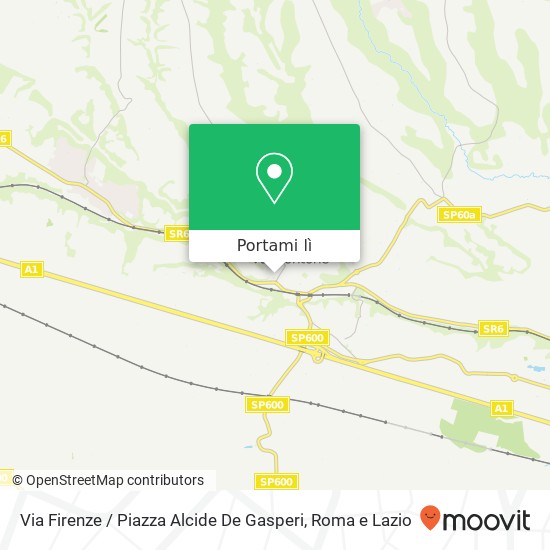 Mappa Via Firenze / Piazza Alcide De Gasperi