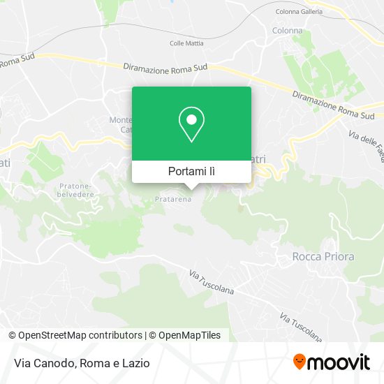 Mappa Via Canodo