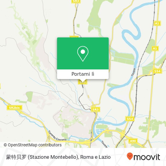 Mappa 蒙特贝罗 (Stazione Montebello)