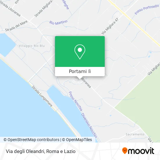 Mappa Via degli Oleandri