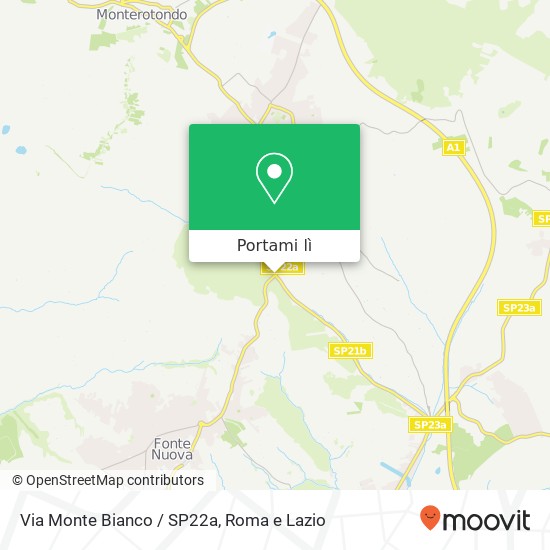Mappa Via Monte Bianco / SP22a