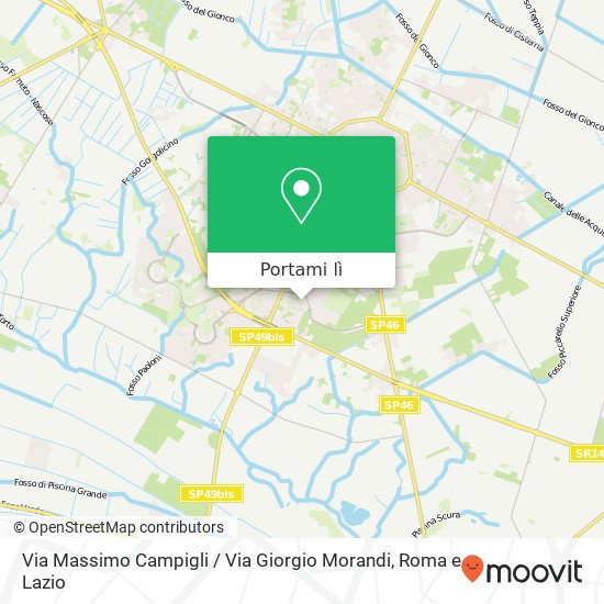 Mappa Via Massimo Campigli / Via Giorgio Morandi