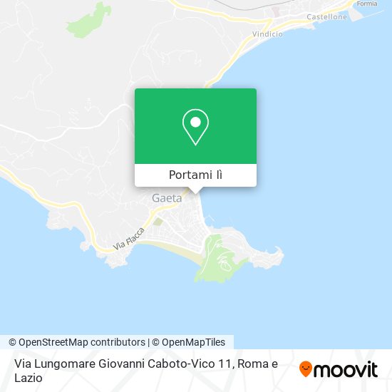 Mappa Via Lungomare Giovanni Caboto-Vico 11