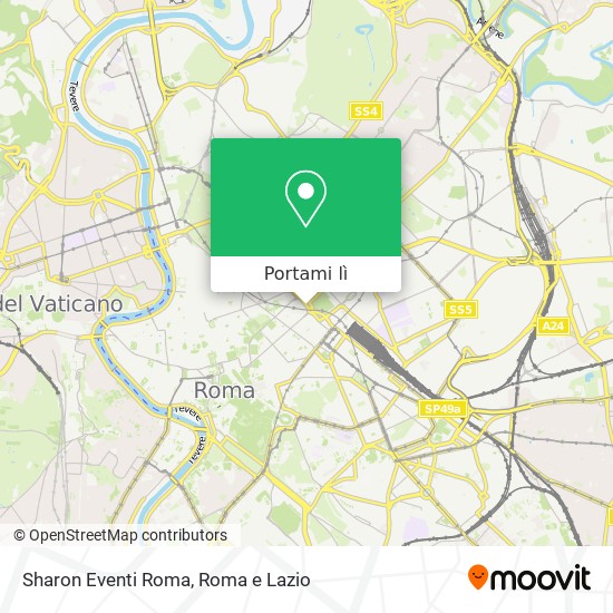 Mappa Sharon Eventi Roma