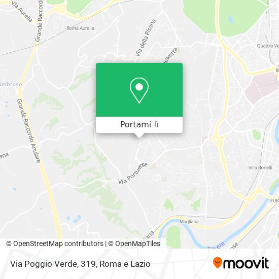 Mappa Via Poggio Verde, 319