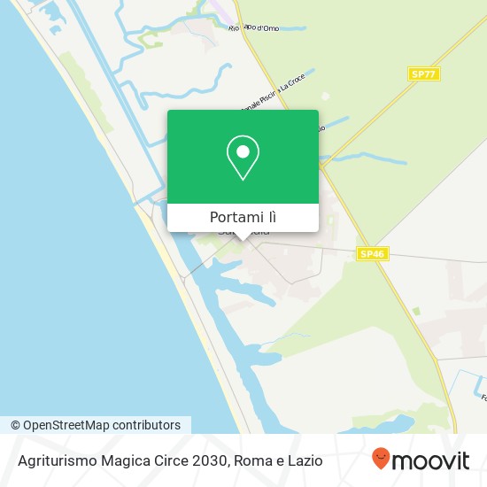 Mappa Agriturismo Magica Circe 2030