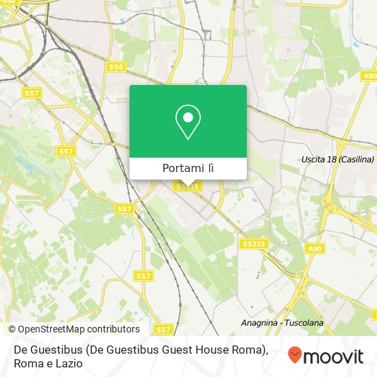 Mappa De Guestibus (De Guestibus Guest House Roma)