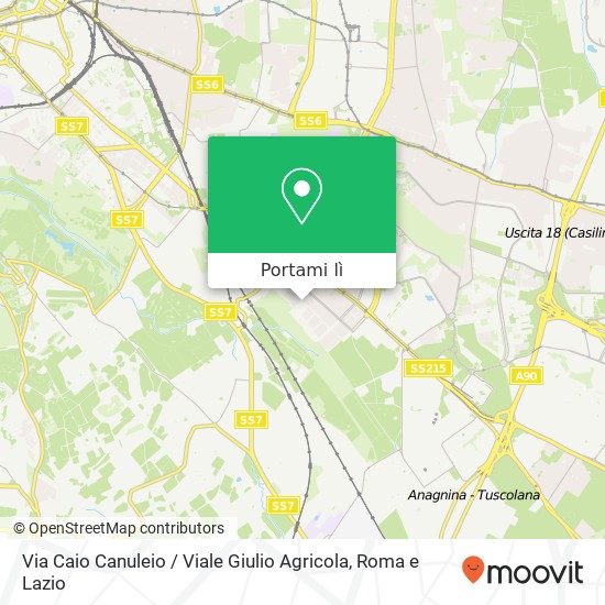 Mappa Via Caio Canuleio / Viale Giulio Agricola
