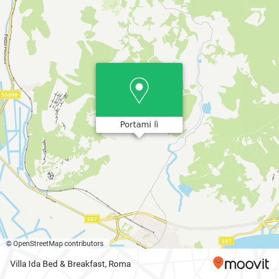 Mappa Villa Ida Bed & Breakfast