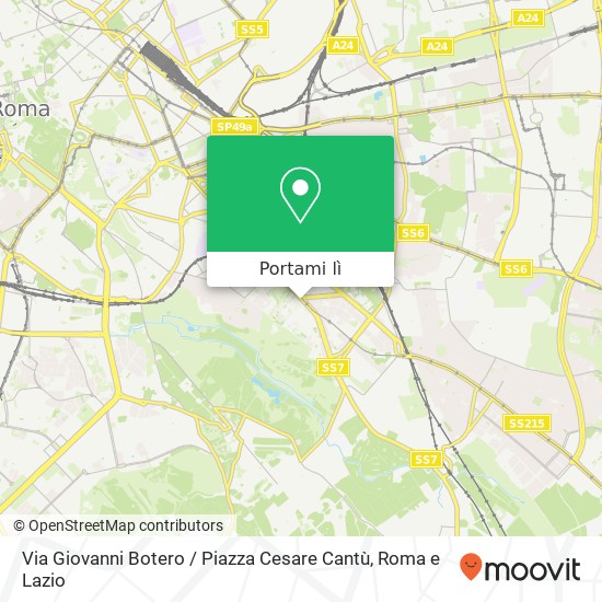 Mappa Via Giovanni Botero / Piazza Cesare Cantù