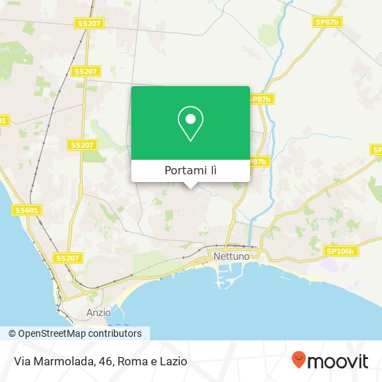 Mappa Via Marmolada, 46