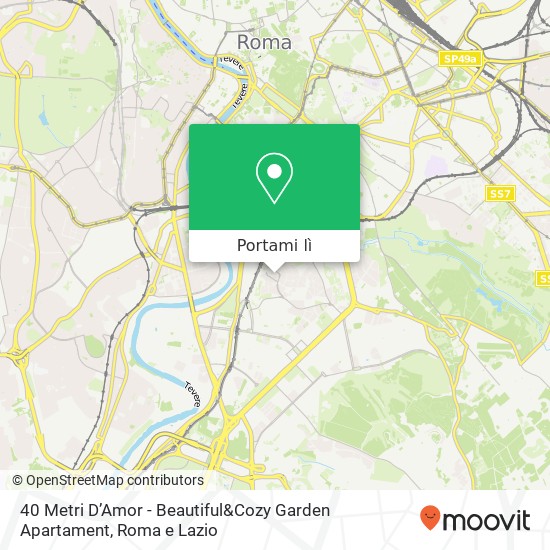 Mappa 40 Metri D’Amor - Beautiful&Cozy Garden Apartament