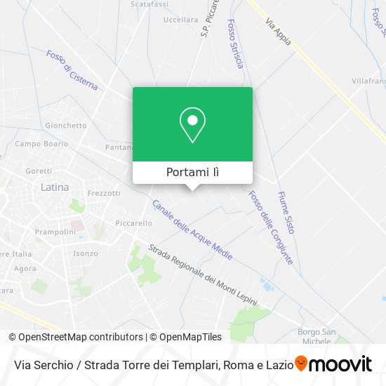 Mappa Via Serchio / Strada Torre dei Templari