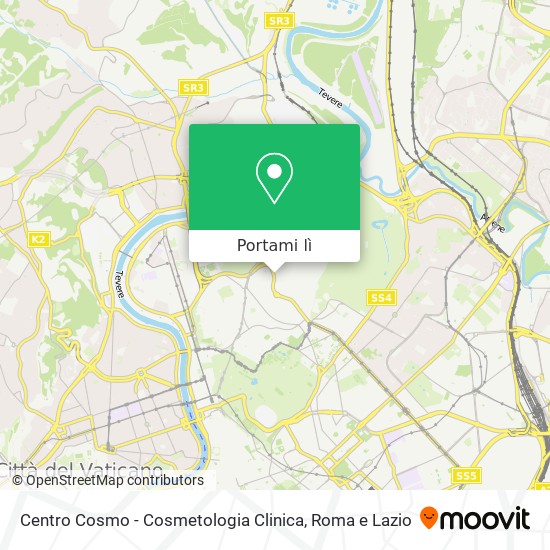 Mappa Centro Cosmo - Cosmetologia Clinica