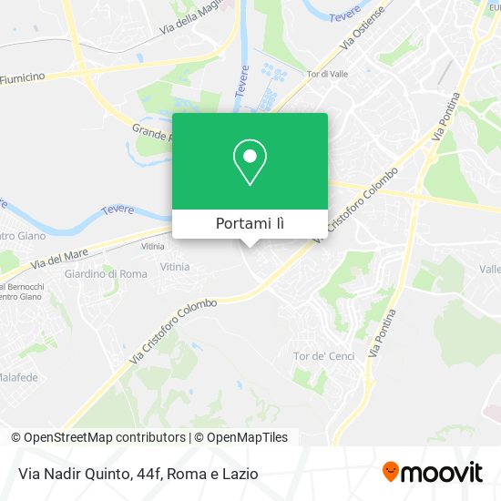 Mappa Via Nadir Quinto, 44f