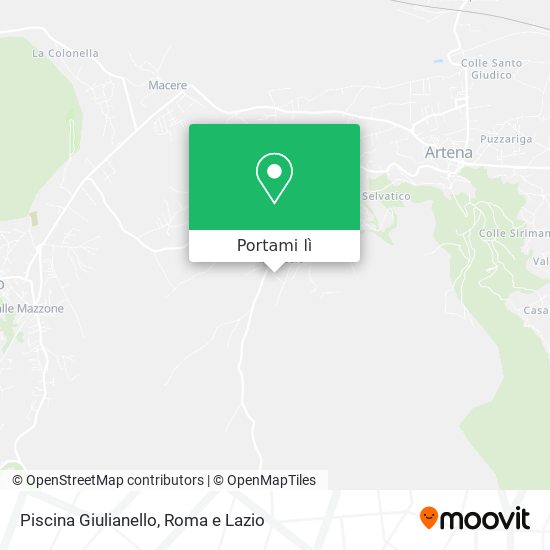 Mappa Piscina Giulianello