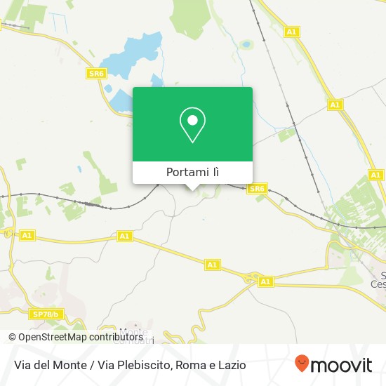 Mappa Via del Monte / Via Plebiscito