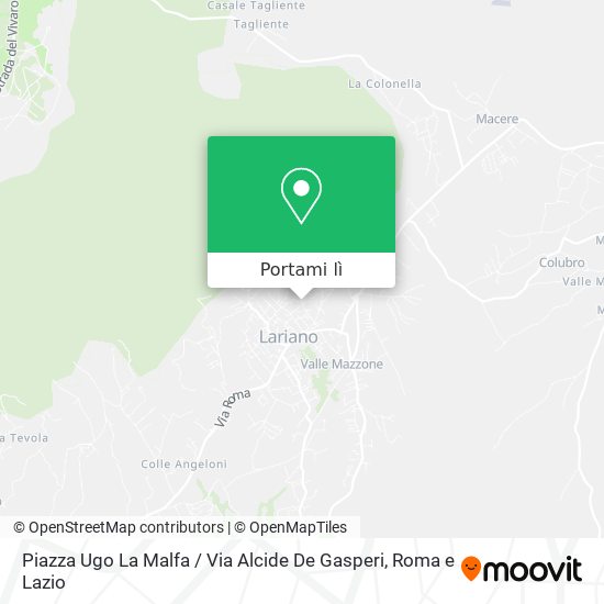 Mappa Piazza Ugo La Malfa / Via Alcide De Gasperi