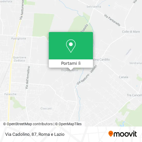 Mappa Via Cadolino, 87