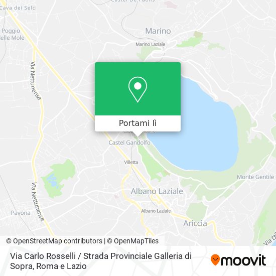 Mappa Via Carlo Rosselli / Strada Provinciale Galleria di Sopra