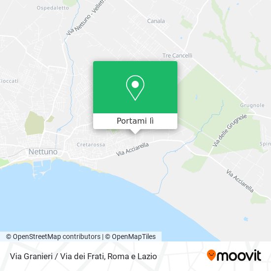 Mappa Via Granieri / Via dei Frati