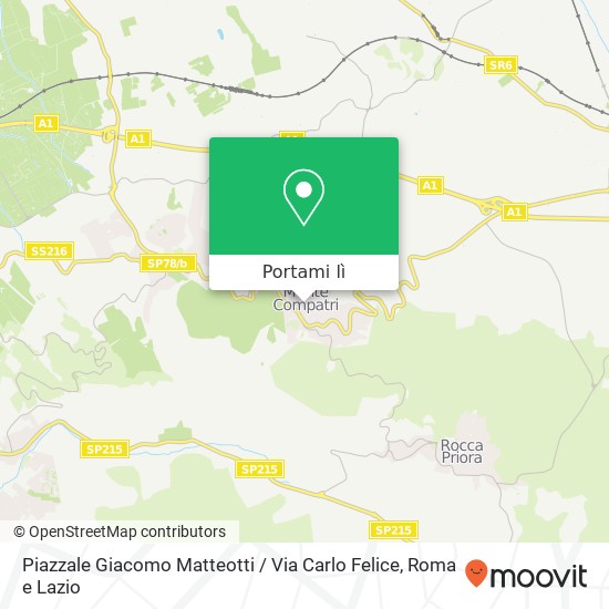 Mappa Piazzale Giacomo Matteotti / Via Carlo Felice