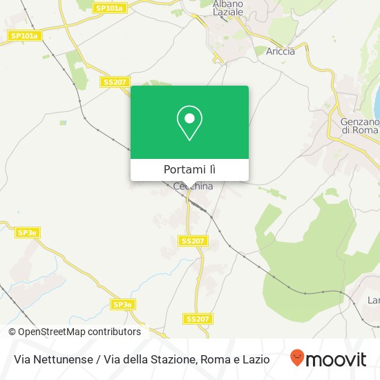 Mappa Via Nettunense / Via della Stazione