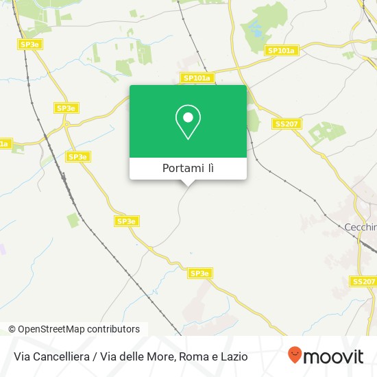 Mappa Via Cancelliera / Via delle More