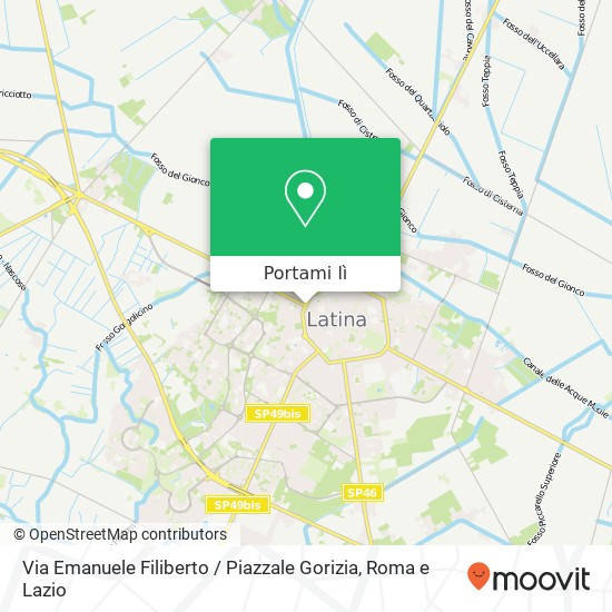 Mappa Via Emanuele Filiberto / Piazzale Gorizia